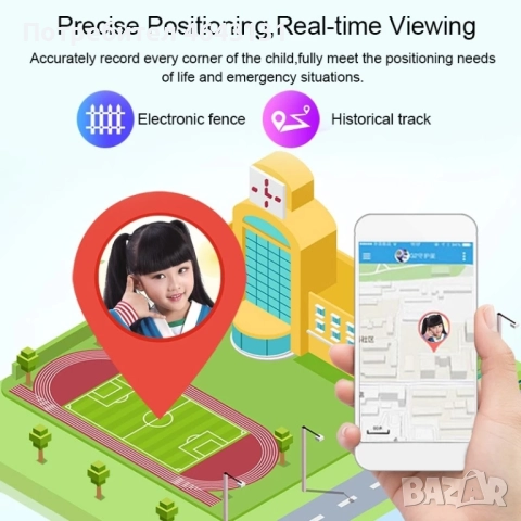 Детски смарт часовник с SIM карта, GPS, SOS гривна, камера и игри, снимка 7 - Смарт гривни - 52861246