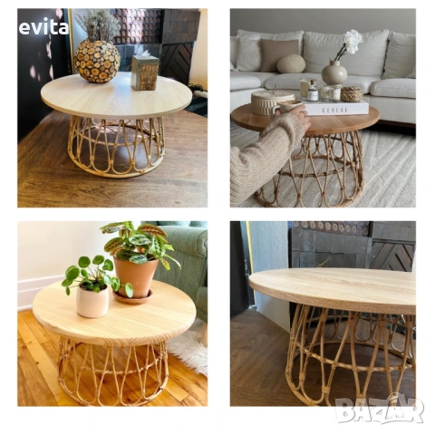 🌿 Масички с артистична душа – за дом с настроение, снимка 3 - Маси - 37542173