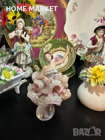 Dresden Lace Germany - “Балерината” немско великолепие и класа, синеока, красива , снимка 5 - Антикварни и старинни предмети - 52747351