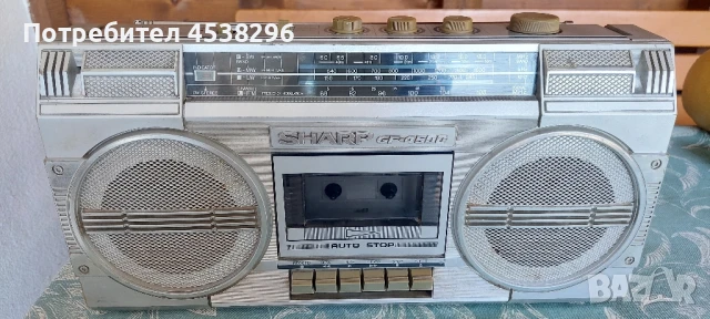 Касетофон Sharp GF-4500, снимка 6 - Радиокасетофони, транзистори - 51079425