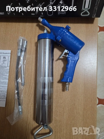 Чисто нова пневматична помпа за грес (такаламит) с капацитет 400 мл, , снимка 2 - Други инструменти - 53782951