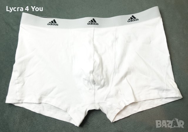 XL/2XL оригинални мъжки бели боксерки Adidas