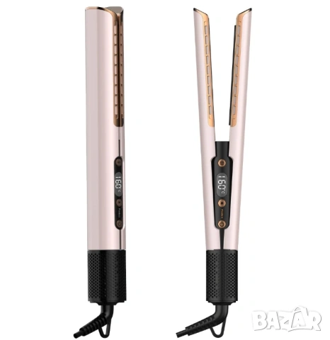 Преса за изправяне и сушене на коса тип Dyson Airstrait, Сешоар 2 в 1 за изправяне и къдрене, снимка 9 - Сешоари - 53628296