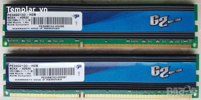 PATRIOT G2 series 2x4 DDR3 2133 //2x4 DDR3 1600