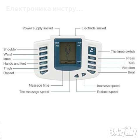 Електронен импулсен масажор с терапевтични чехли, снимка 9 - Друга електроника - 44271899