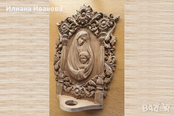 Иконостас Света Дева и младенеца - Иконостас със Иисус, снимка 5 - Декорация за дома - 11542287