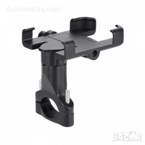 Универсална вело стойка за телефон Automat, Алуминева, Черен