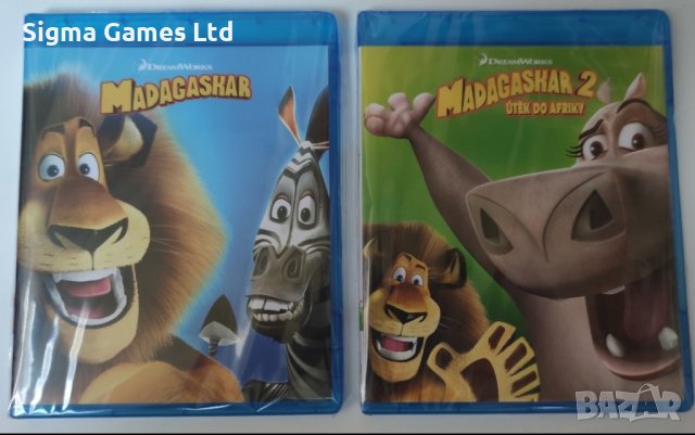 Blu-ray-Madagascar 1-Madagascar 2