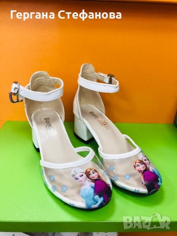 Обувки на ток Елза и Ана Номера-26,27,28,29,30,31,32,33,34,35,36 Цена -38 лв, снимка 1 - Детски обувки - 41291550