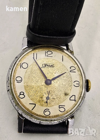 Винтидж съветски часовник ЗИМ - 15 бижута - ръчно навиване - СССР - нова кожена каишка, снимка 5 - Антикварни и старинни предмети - 53659352