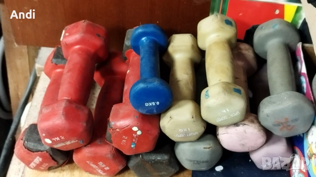 Гирички по 1кг, 2кг - фитнес дъмбели, снимка 11 - Фитнес уреди - 52395045