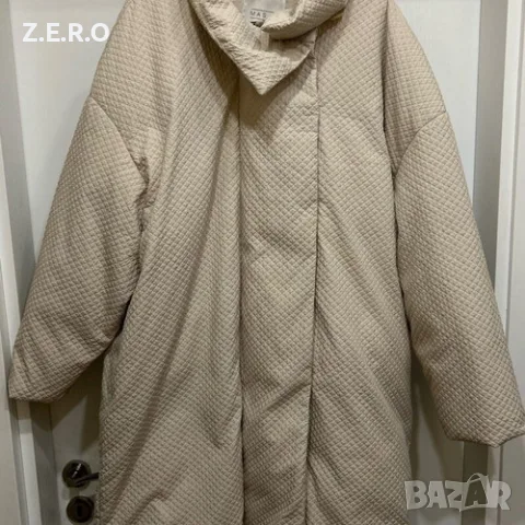 Макси немско яке с гъши пух и пера като ново, XL, снимка 2 - Якета - 56120650