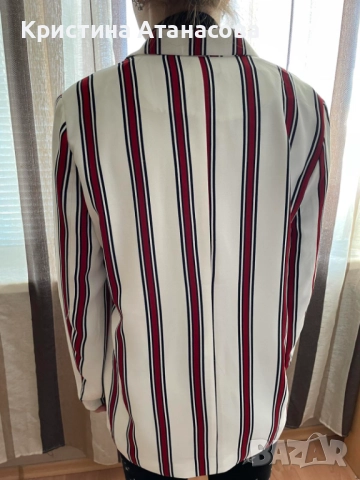 Красиво сако на черти - размер XL , снимка 5 - Сака - 52418355