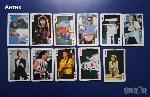 Колекция Стари Карти от Дъвки Rock 'N Bubble Bubblegum 53 Броя / 80- те год., снимка 3 - Колекции - 53301959