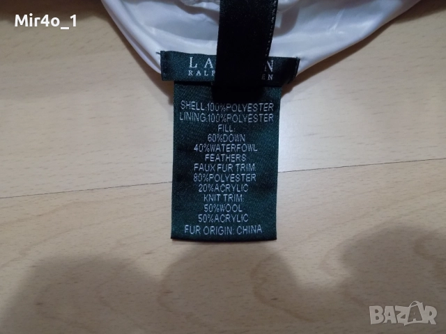 пухено яке polo ralph lauren пухенка парка горнище суичър худи блуза фанела зимно дамско оригинал L, снимка 9 - Якета - 42951082