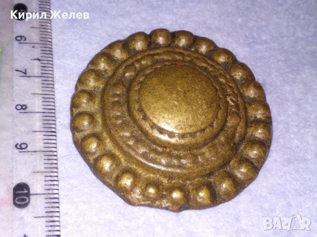 СТАРИНЕН ЕЛЕМЕНТ от УКРАСА на КОНСКА СБРУЯ ОГЛАВНИК - БРОНЗ и ЖЕЛЯЗО КОВАН РЯДЪК за КОЛЕКЦИЯ 38621, снимка 8 - Антикварни и старинни предмети - 41638505