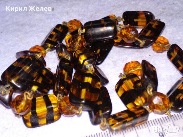 СТАРИННО РЕТРО КОЛИЕ от КРАСИВО ВЕНЕЦИАНСКО СТЪКЛО МУРАНО и БРОНЗ Рядка МАЙСТОРСКА ИЗРАБОТКА 181818, снимка 15 - Антикварни и старинни предмети - 41865601