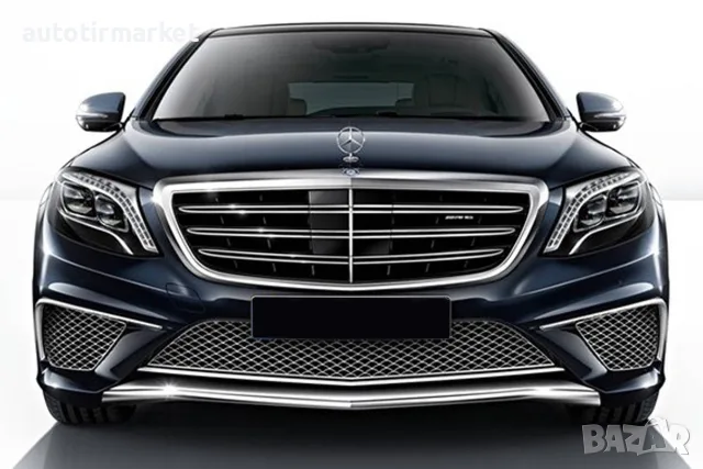 Хром/черна решетка тип AMG за Mercedes S класа, снимка 3 - Аксесоари и консумативи - 56053567