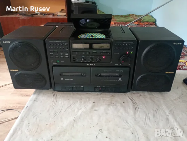 СД,радио касетофон Soni, снимка 3 - Радиокасетофони, транзистори - 56138244