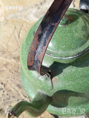 Ретро метален емайлиран чайник   24/1, снимка 6 - Колекции - 35845986