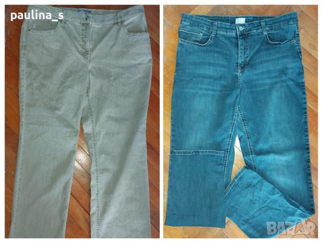 Два различни броя / Еластични дънки с прави крачоли "Zerres" и "Mac" / голям размер 