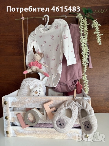 🧸 Кошница за бебче – “Sweet Blossom” 🎀, снимка 3 - Други - 51982786
