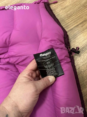 Висок клас зимна пухенка Bergans of Norway SAUDA 750fill Down Jacket , XS  размер - гъши пух, снимка 10 - Якета - 53355417
