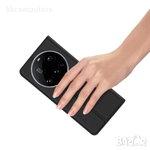 Кожен Калъф DUX DUCIS + Скрийн Протектор за Xiaomi 15 Ultra – Черен / Тъмносин, снимка 7 - Калъфи, кейсове - 50780855