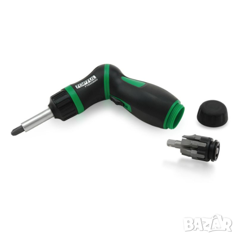 Отвертка тип тресчотка + накрайници 9 в 1 TOPTUL, снимка 5 - Аксесоари и консумативи - 44931212