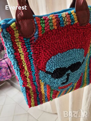 MIELIE екстравагантна чанта,плетена шарена, снимка 11 - Чанти - 40021350