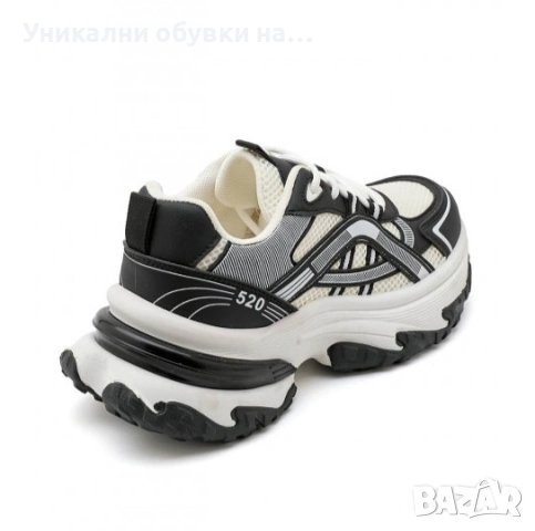 Маратонки в черно и бяло, снимка 4 - Маратонки - 53379184