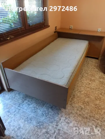 Продавам единично легло с ракла, снимка 3 - Спални и легла - 54456152