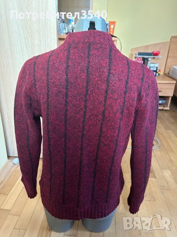 Тъмночервен дамски пуловер, снимка 5 - Блузи с дълъг ръкав и пуловери - 44198440