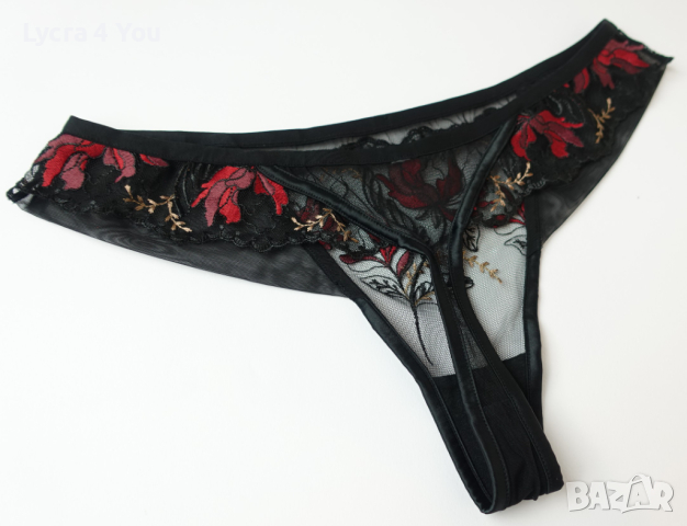 S/M луксозни дамски полупрашки с цветна бродерия, снимка 2 - Бельо - 44571470