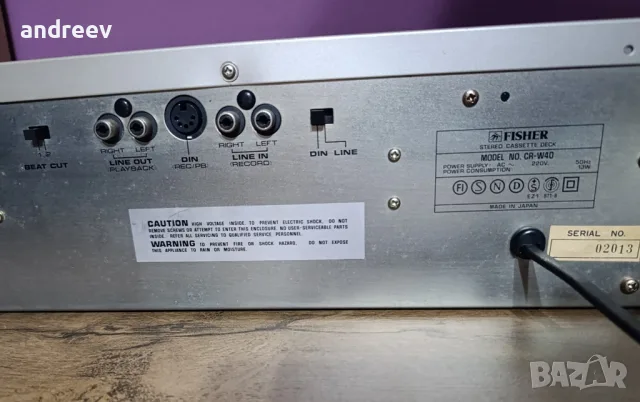 Fisher CR-W40 Двукасетен дек, снимка 9 - Декове - 56156611