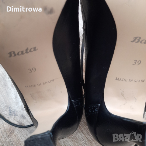 н.39 Bata , снимка 12 - Дамски обувки на ток - 44582602