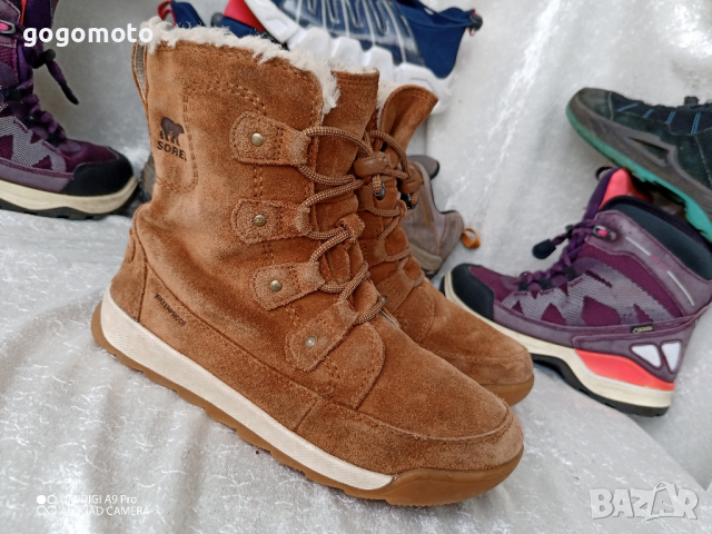 ВОДОУСТОЙЧИВИ SOREL® детски УНИСЕКС боти естествена кожа 33 - 34, снимка 18 - Детски боти и ботуши - 44573152