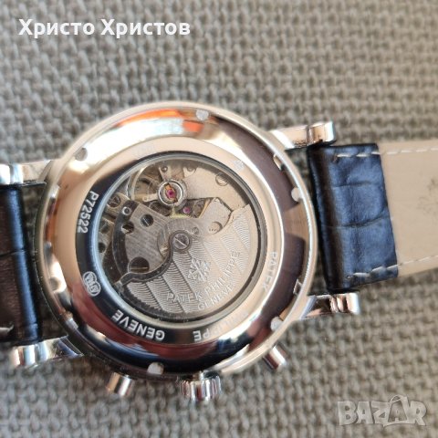Мъжки луксозен часовник PATEK PHILIPPE The Patek Perpetual Calendar Chronograph reference 3970, снимка 4 - Мъжки - 36899292