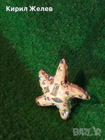 СРЕБЪРНА МАРКОВА ОБЕЦА ЗВЕЗДА СРЕБРО 925 с ИСКРЯЩИ СКЪПОЦЕННИ КРИСТАЛИ и КАМЪНИ и БЯЛ ЕМАЙЛ 27136, снимка 15 - Обеци - 40921576