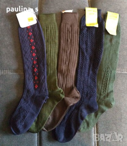 Чорапи тип калцуни до коляното / wool / cotton, снимка 1 - Дамски чорапи - 38667284