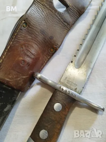Швейцарски щик байонет меч нож Шмид Рубин , снимка 5 - Антикварни и старинни предмети - 50349935