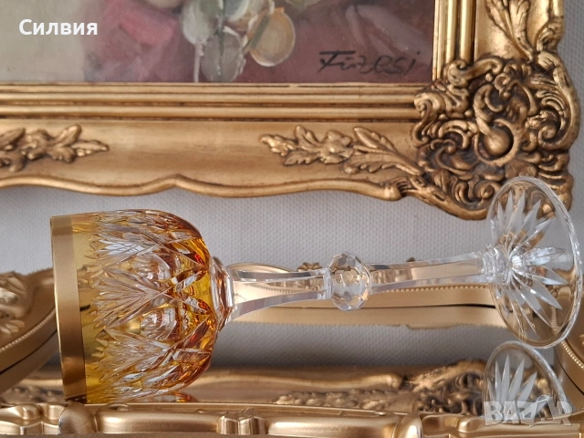 Кристална чаша, снимка 2 - Антикварни и старинни предмети - 53375820