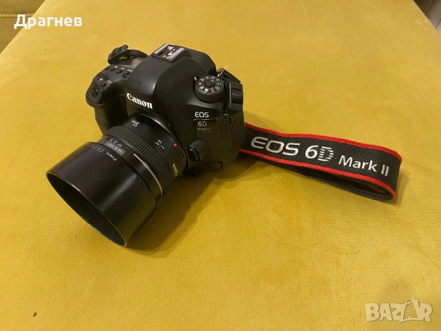 Фотоапарат Canon 6D Mark II с обектив Canon 50mm f1.4