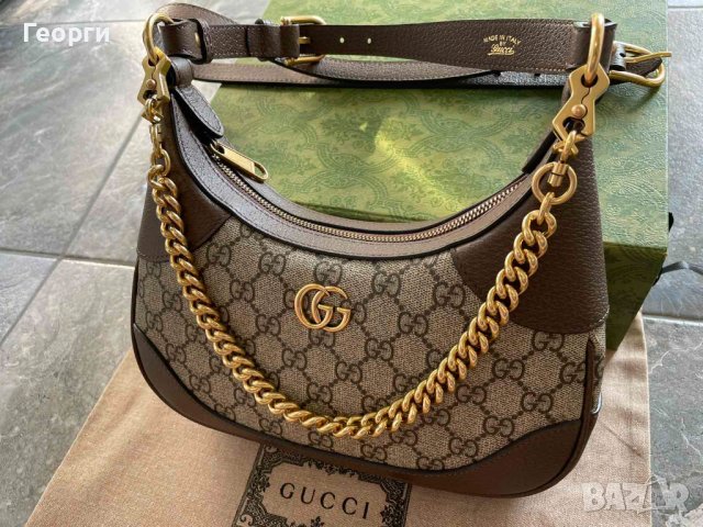 Оригинална Gucci Малка Чанта През Рамо Aphrodite Гучи Две Дръжки, снимка 2 - Чанти - 42027123