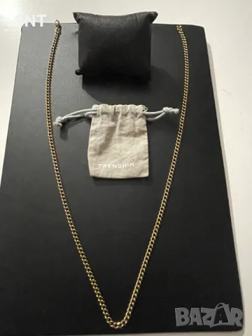 lucleon Златиста верижка 4 мм TRENDHIM, снимка 2 - Колиета, медальони, синджири - 49362537