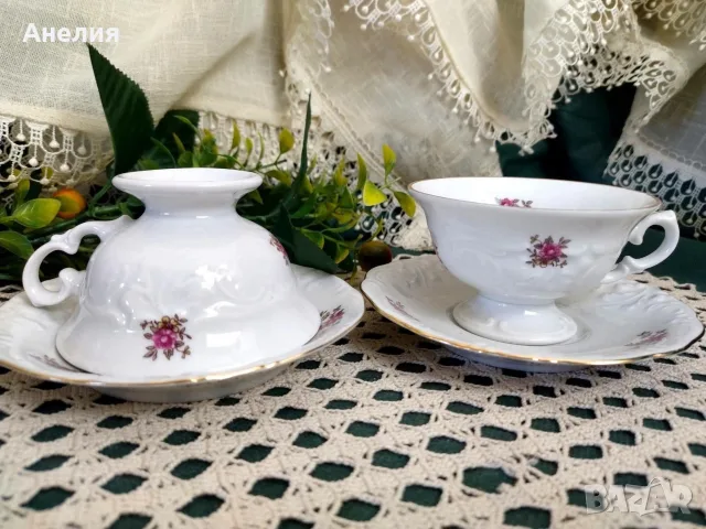 Walbrzych Полша чашки на крак , снимка 2 - Чаши - 56036861