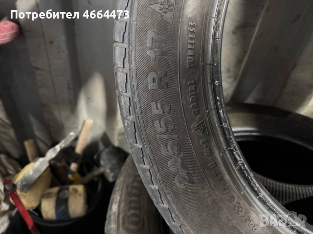 Continental WinterContact TS 830 P 225/55 r17 запазени  , снимка 2 - Гуми и джанти - 52587523