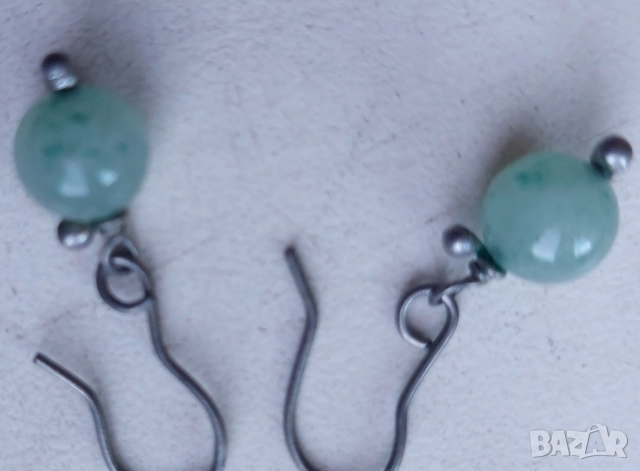 стари обеци с красив аквамарин 