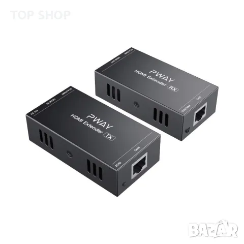PW-HT202P(POC) HDMI Extender 165ft/50m Lossless Transmission Over Single Cat5e/6 Full HD 1080P Suppo, снимка 7 - Друга електроника - 48831568