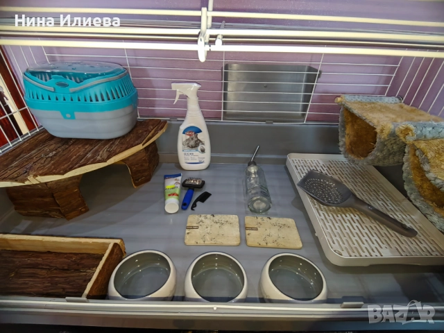 Продавам клетка и обзавеждане